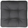 Cojín para sofá de palets de tela antracita 60x61,5x10 cm de , Cojines para sillas y sofás - Ref: Foro24-360878, Precio: 31,3...