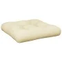 Cojín para sofá de palets tela crema 50x50x12 cm de , Cojines para sillas y sofás - Ref: Foro24-360427, Precio: 22,92 €, Desc...