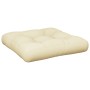 Cojín para sofá de palets tela crema 50x50x12 cm de , Cojines para sillas y sofás - Ref: Foro24-360427, Precio: 26,70 €, Desc...