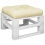 Cojín para sofá de palets tela crema 50x50x12 cm de , Cojines para sillas y sofás - Ref: Foro24-360427, Precio: 22,92 €, Desc...