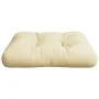 Cojín para sofá de palets tela crema 50x50x12 cm de , Cojines para sillas y sofás - Ref: Foro24-360427, Precio: 22,92 €, Desc...