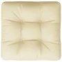 Cojín para sofá de palets tela crema 50x50x12 cm de , Cojines para sillas y sofás - Ref: Foro24-360427, Precio: 22,92 €, Desc...