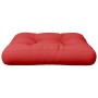 Cojín para sofá de palets de tela rojo 50x50x12 cm de , Cojines para sillas y sofás - Ref: Foro24-360431, Precio: 23,46 €, De...