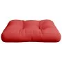 Cojín para sofá de palets de tela rojo 50x50x12 cm de , Cojines para sillas y sofás - Ref: Foro24-360431, Precio: 21,67 €, De...