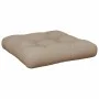 Cojín para sofá depalets de tela gris taupé 50x50x12 cm de , Cojines para sillas y sofás - Ref: Foro24-360433, Precio: 26,38 ...