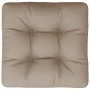 Cojín para sofá depalets de tela gris taupé 50x50x12 cm de , Cojines para sillas y sofás - Ref: Foro24-360433, Precio: 26,38 ...
