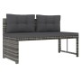 Juego de comedor de jardín 4 piezas con cojines ratán PE gris de vidaXL, Conjuntos de jardín - Ref: Foro24-311914, Precio: 28...