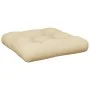 Cojín para sofá de palets de tela beige 60x60x12 cm de , Cojines para sillas y sofás - Ref: Foro24-360450, Precio: 27,10 €, D...