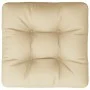 Cojín para sofá de palets de tela beige 60x60x12 cm de , Cojines para sillas y sofás - Ref: Foro24-360450, Precio: 27,10 €, D...