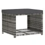 Juego de comedor de jardín 4 piezas con cojines ratán PE gris de vidaXL, Conjuntos de jardín - Ref: Foro24-311914, Precio: 28...