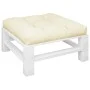 Cojín para sofá de palets tela crema 70x70x12 cm de , Cojines para sillas y sofás - Ref: Foro24-360471, Precio: 44,42 €, Desc...