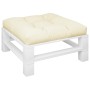 Cojín para sofá de palets tela crema 70x70x12 cm de , Cojines para sillas y sofás - Ref: Foro24-360471, Precio: 46,08 €, Desc...