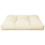Cojín para sofá de palets tela crema 70x70x12 cm de , Cojines para sillas y sofás - Ref: Foro24-360471, Precio: 46,08 €, Desc...