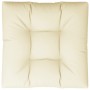 Cojín para sofá de palets tela crema 70x70x12 cm de , Cojines para sillas y sofás - Ref: Foro24-360471, Precio: 46,08 €, Desc...