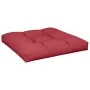 Cojín para sofá de palets de tela rojo tinto 70x70x12 cm de , Cojines para sillas y sofás - Ref: Foro24-360478, Precio: 29,66...