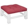 Cojín para sofá de palets de tela rojo tinto 70x70x12 cm de , Cojines para sillas y sofás - Ref: Foro24-360478, Precio: 29,66...