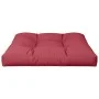 Cojín para sofá de palets de tela rojo tinto 70x70x12 cm de , Cojines para sillas y sofás - Ref: Foro24-360478, Precio: 29,66...