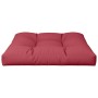 Cojín para sofá de palets de tela rojo tinto 70x70x12 cm de , Cojines para sillas y sofás - Ref: Foro24-360478, Precio: 38,59...