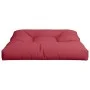 Cojín para sofá de palets de tela rojo tinto 70x70x12 cm de , Cojines para sillas y sofás - Ref: Foro24-360478, Precio: 29,66...