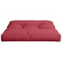 Cojín para sofá de palets de tela rojo tinto 70x70x12 cm de , Cojines para sillas y sofás - Ref: Foro24-360478, Precio: 38,59...