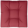 Cojín para sofá de palets de tela rojo tinto 70x70x12 cm de , Cojines para sillas y sofás - Ref: Foro24-360478, Precio: 38,59...