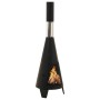 Estufa de jardín con atizador acero 38x38x122 cm de vidaXL, Chimeneas - Ref: Foro24-313355, Precio: 96,65 €, Descuento: %
