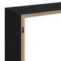 Estantes cubo de pared 3 unidades MDF negro en Estanterías | Comprar online en Foru.es