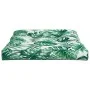 Cojín para palés tela estampado de hojas 80x80x12 cm de , Cojines para sillas y sofás - Ref: Foro24-360503, Precio: 33,54 €, ...