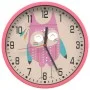 Reloj de pared poliestireno y cristal rosa Ø25,5 cm by , Wall clocks - Ref: Foro24-4008399, Price: 11,99 €, Discount: %