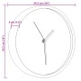 Reloj de pared poliestireno y cristal azul Ø25,5 cm de , Relojes de pared - Ref: Foro24-4008400, Precio: 10,85 €, Descuento: %