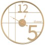 Reloj de pared de hierro dorado Ø50 cm de , Relojes de pared - Ref: Foro24-4008402, Precio: 37,01 €, Descuento: %