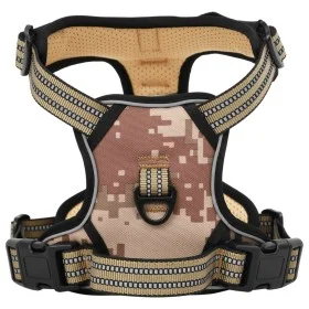 Arnés para perros con bandas reflectantes ajustables marrón S by , Dog products - Ref: Foro24-4013363, Price: 18,10 €, Discou...
