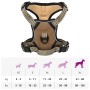 Arnés para perros con bandas reflectantes ajustables marrón XL de , Productos para perros - Ref: Foro24-4013377, Precio: 18,0...
