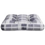 Cojín para sofá de palets de tela a cuadros gris de , Cojines para sillas y sofás - Ref: Foro24-360892, Precio: 21,65 €, Desc...