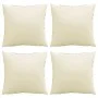 Cojines de sofá 4 unidades tela crema 40x40 cm de , Cojines para sillas y sofás - Ref: Foro24-360361, Precio: 29,71 €, Descue...