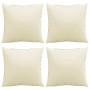Cojines de sofá 4 unidades tela crema 40x40 cm de , Cojines para sillas y sofás - Ref: Foro24-360361, Precio: 29,58 €, Descue...