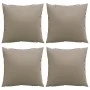 Cojines de sofá 4 unidades tela gris taupé 50x50 cm de , Cojines para sillas y sofás - Ref: Foro24-360389, Precio: 45,38 €, D...