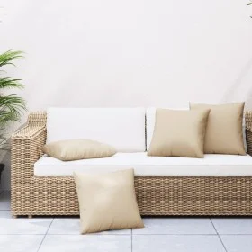 Cojines de sofá 4 unidades tela beige 60x60 cm de , Cojines para sillas y sofás - Ref: Foro24-360406, Precio: 52,76 €, Descue...
