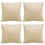 Cojines de sofá 4 unidades tela beige 60x60 cm de , Cojines para sillas y sofás - Ref: Foro24-360406, Precio: 52,76 €, Descue...