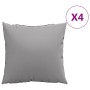 Cojines de sofá 4 unidades tela gris 60x60 cm de , Cojines para sillas y sofás - Ref: Foro24-360404, Precio: 65,07 €, Descuen...