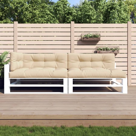 Cojines para sofá de palets 5 unidades tela beige de , Cojines para sillas y sofás - Ref: Foro24-360780, Precio: 205,95 €, De...