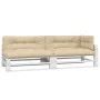 Cojines para sofá de palets 5 unidades tela beige de , Cojines para sillas y sofás - Ref: Foro24-360780, Precio: 186,82 €, De...