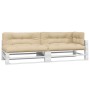 Cojines para sofá de palets 5 unidades tela beige de , Cojines para sillas y sofás - Ref: Foro24-360780, Precio: 205,95 €, De...