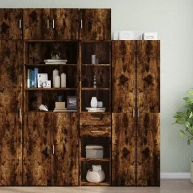 Armario estrecho madera ingeniería roble ahumado 40x42,5x225 cm de , Aparadores - Ref: Foro24-3281277, Precio: 169,35 €, Desc...