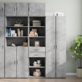 Armario estrecho madera ingeniería gris hormigón 50x42,5x225 cm de , Aparadores - Ref: Foro24-3281311, Precio: 174,78 €, Desc...