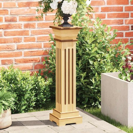 Soporte plantas pilar cuadrado madera clara 17x17x66 cm MDF en Soportes para macetas | Comprar online en Foru.es