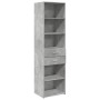 Armario estrecho madera ingeniería gris hormigón 50x42,5x225 cm de , Aparadores - Ref: Foro24-3281311, Precio: 174,78 €, Desc...