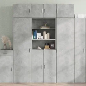 Armario de madera de ingeniería gris hormigón 70x42,5x225 cm de , Aparadores - Ref: Foro24-3281318, Precio: 213,19 €, Descuen...