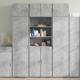 Armario de madera de ingeniería gris hormigón 70x42,5x225 cm de , Aparadores - Ref: Foro24-3281318, Precio: 215,92 €, Descuen...