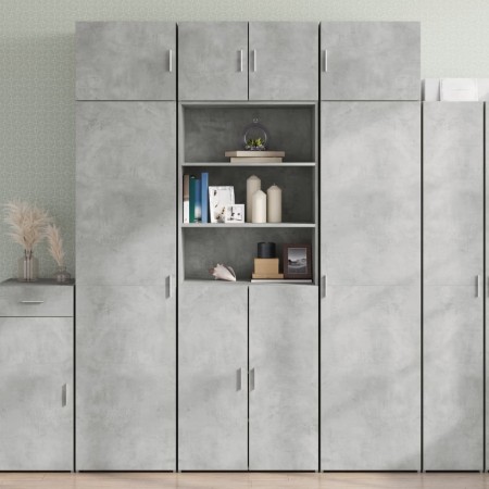 Armario de madera de ingeniería gris hormigón 70x42,5x225 cm de , Aparadores - Ref: Foro24-3281318, Precio: 215,92 €, Descuen...